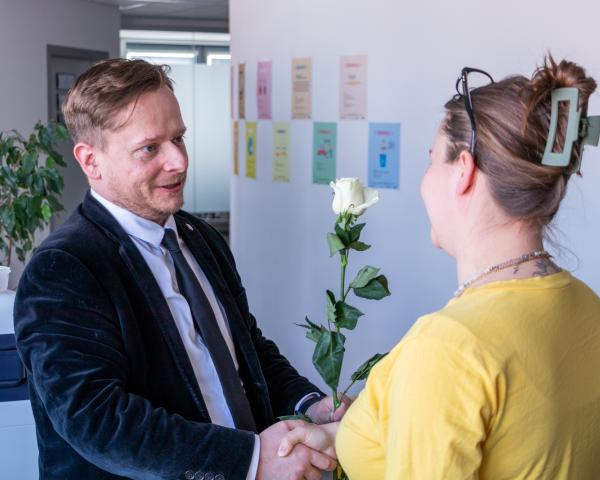 Generálny riaditeľ SAŽP Juraj Moravčík pogratuloval kolegyniam k MDŽ