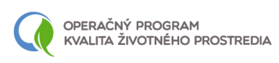 Logo OPERAČNÝ PROGRAM KVALITA ŽIVOTNÉHO PROSTREDIA