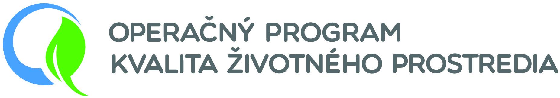 Logo OPERAČNÝ PROGRAM KVALITA ŽIVOTNÉHO PROSTREDIA