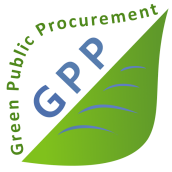 Logo Zelené verejné obstarávanie - po kliknutí presmerovanie na Zelené verejné obstarávanie (GPP)